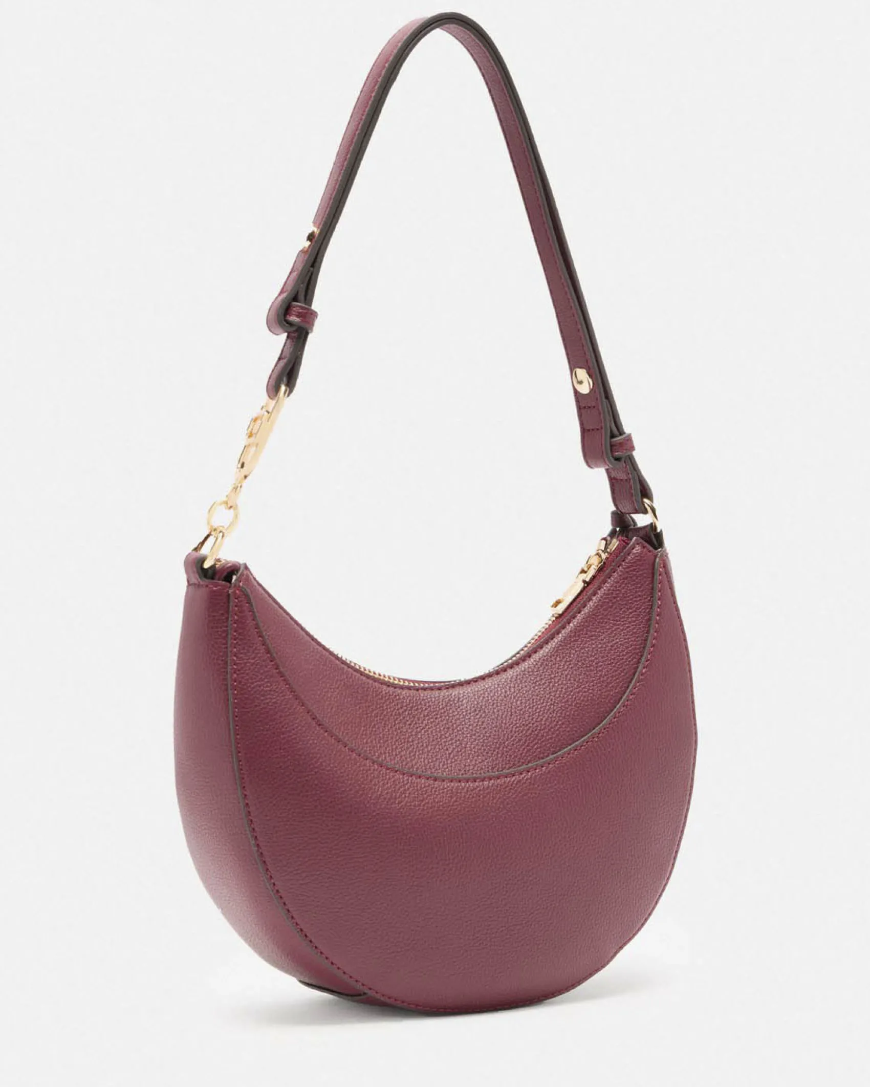 Borsa a spalla Liu Jo Accessories bordeaux in similpelle martellata