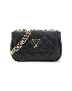Borsa a tracolla Guess nera in ecopelle trapuntata