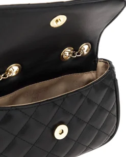 Borsa a tracolla Guess nera in ecopelle trapuntata