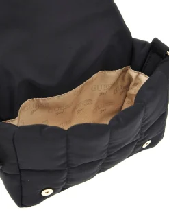 Borsa a tracolla Guess nera in nylon trapuntata