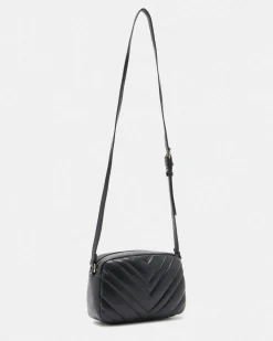 Borsa a tracolla Liu Jo Accessories nera con motivo in rilievo