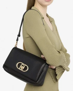 Borsa a tracolla Liu Jo Accessories nera in similpelle martellata
