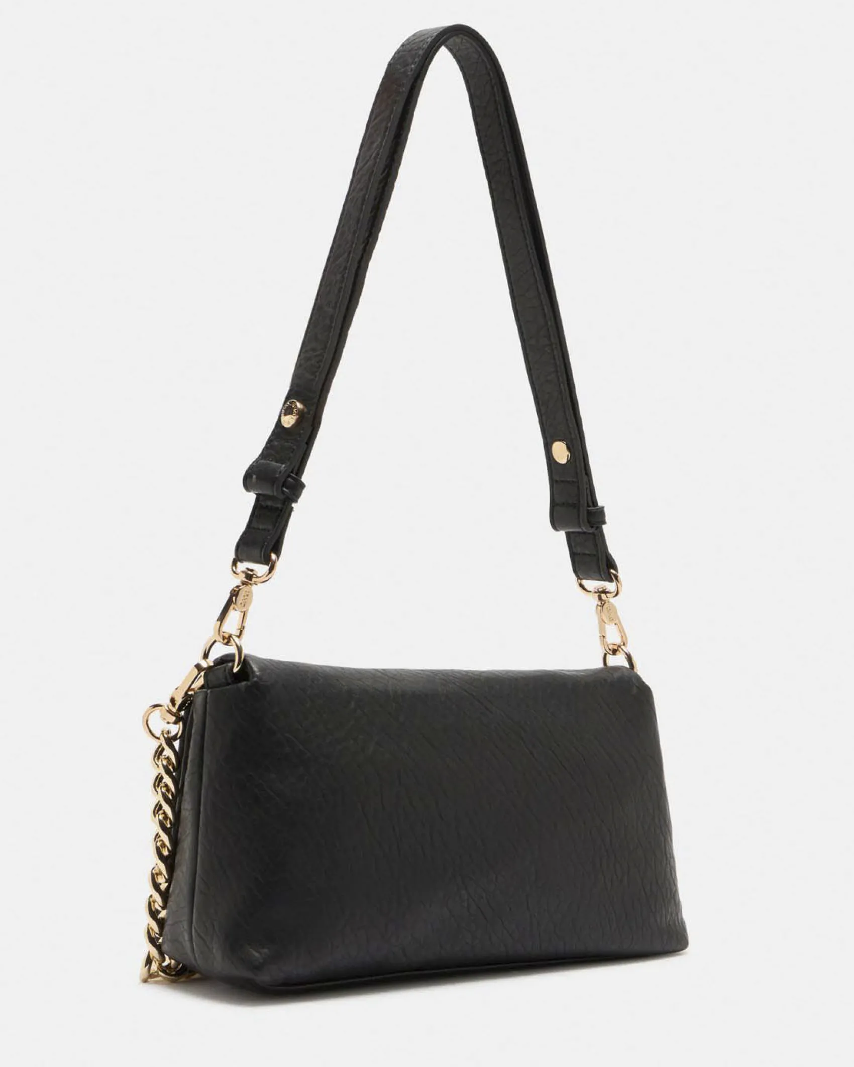 Borsa a tracolla Liu Jo Accessories nera in similpelle martellata