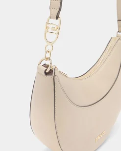 Borsa a tracolla Liu Jo Accessories beige in similpelle con nappina
