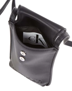 Borsa Calvin Klein nera porta cellulare in ecopelle
