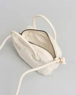 Borsa Mayoral avorio in ecopelliccia con tracolla