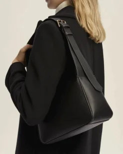 Borsa nera Emme Marella in similpelle dalla forma squadrata con spallaccio fisso