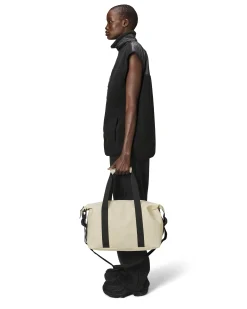 Borsa Weekend small beige con doppio manico e tracolla rimovibile