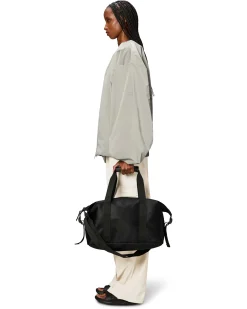 Borsa Weekend small grigio nera con doppio manico e tracolla rimovibile