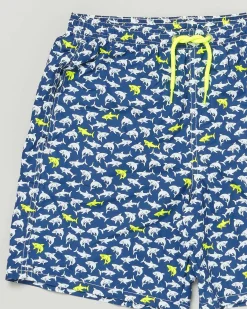 Boxer mare MC2 Saint Barth blu con stampa squali