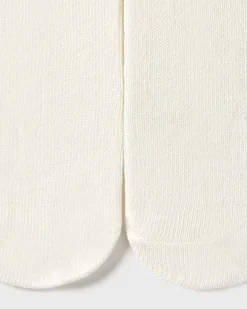 Calza avorio in cotone stretch