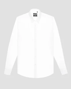 Camicia Antony Morato bianca in popeline di cotone slim-fit