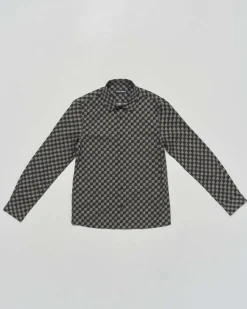 Camicia Antony Morato in misto viscosa e cotone con fantasia bicolore nera e verde