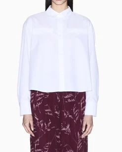 Camicia Armani Exchange bianca in misto cotone