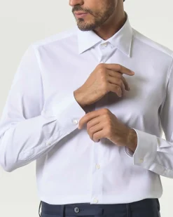 Camicia Pellizzari bianca in cotone stretch
