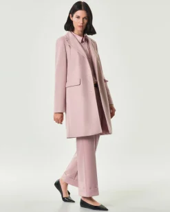 Camicia rosa Emme Marella in satin con colletto classico