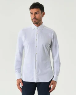 Camicia Xacus bianca in tessuto tecnico active