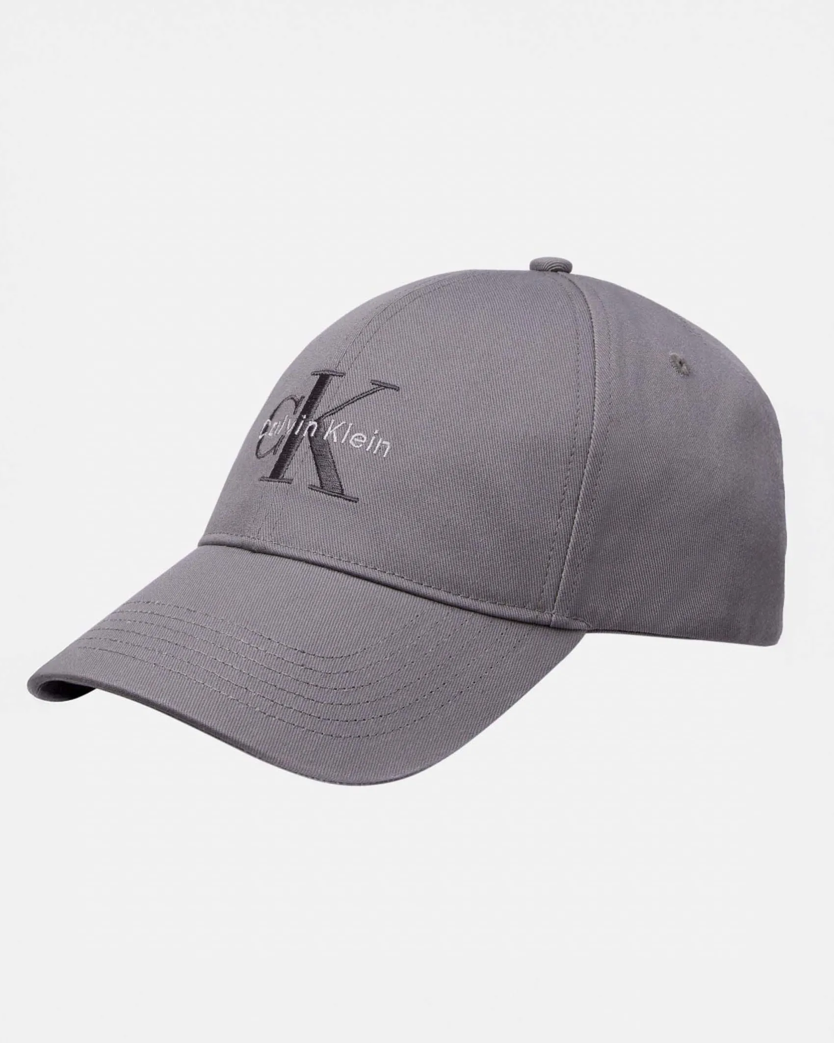 Cappellino Calvin Klein Jeans grigio in cotone con frontino