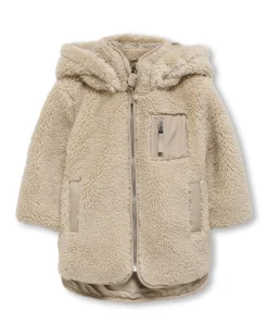 Cappottino Kids Only color sabbia effetto teddy