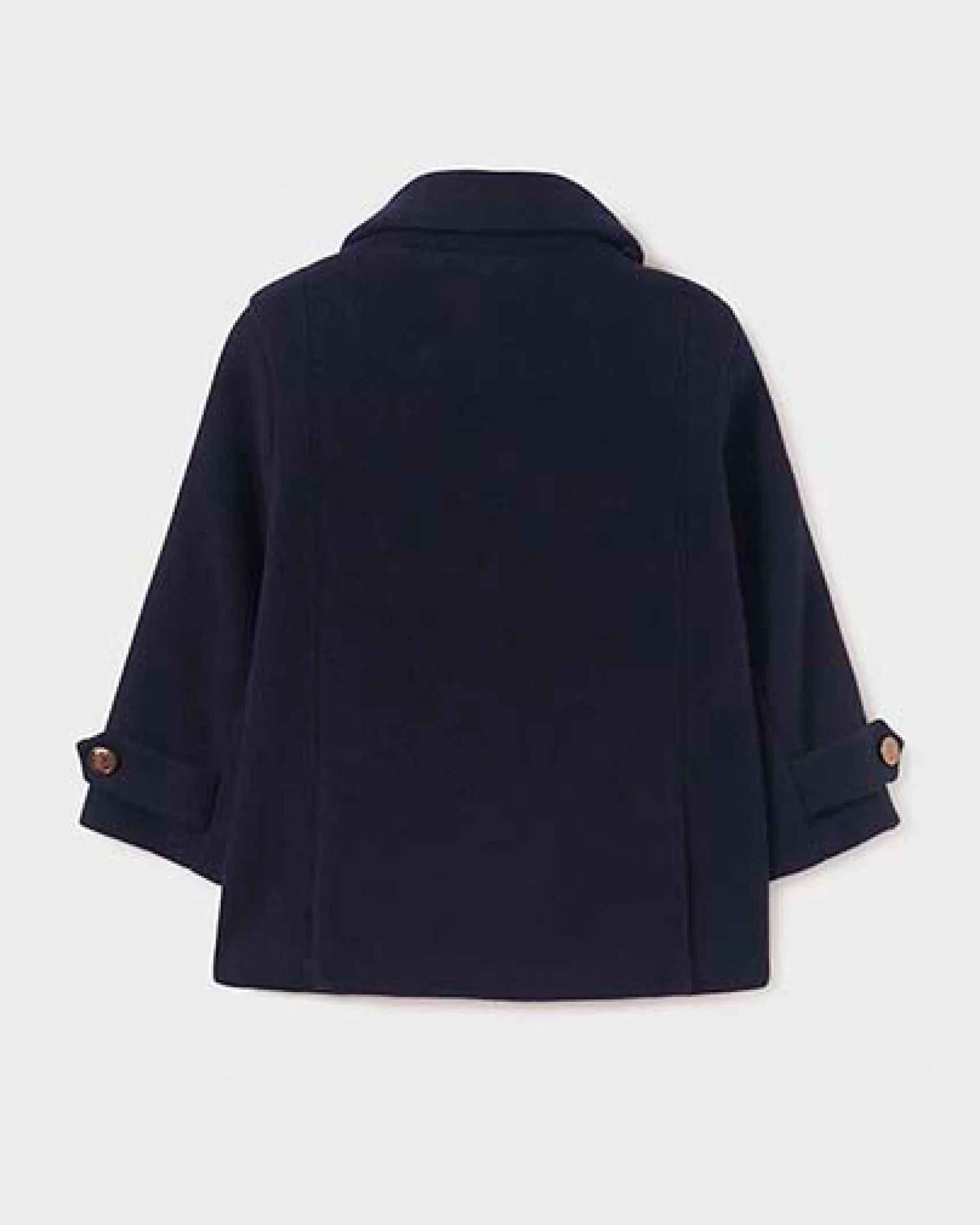 Cappotto Abel&Lula blu doppiopetto in panno di misto lana