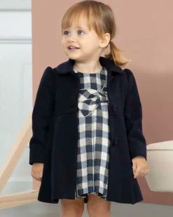 Cappotto Abel&Lula blu in panno di misto lana 12-36 mesi
