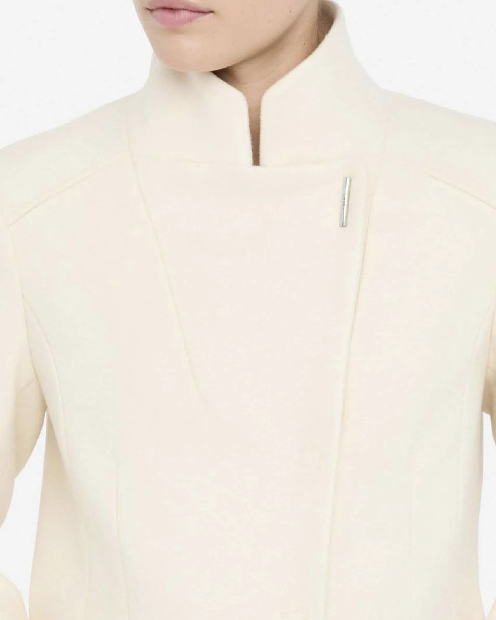 Cappotto Liu Jo Jeans panna in panno double