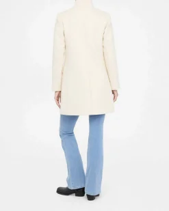 Cappotto Liu Jo Jeans panna in panno double