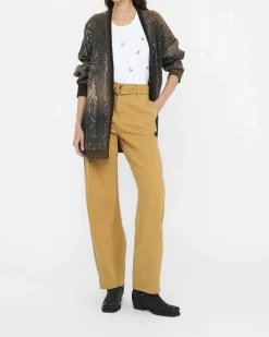 Cardigan lungo Liu Jo Jeans grigio in maglia con dettagli decorativi