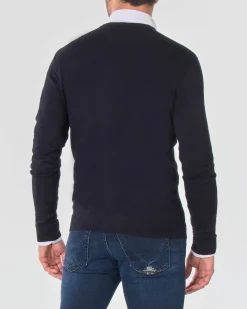 Cardigan Paul Baker blu in viscosa