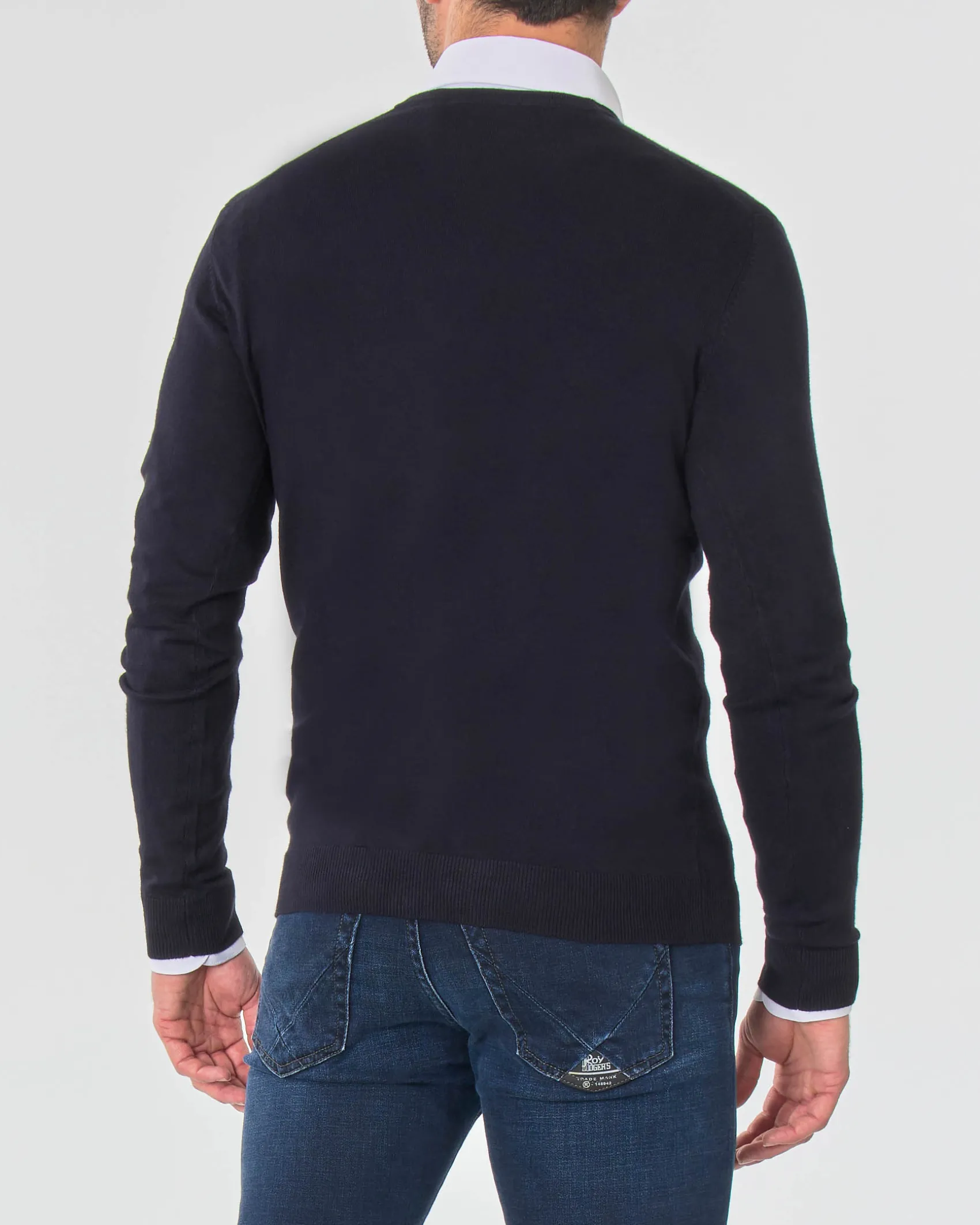 Cardigan Paul Baker blu in viscosa