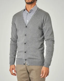 Cardigan Paul Baker grigio chiaro in viscosa