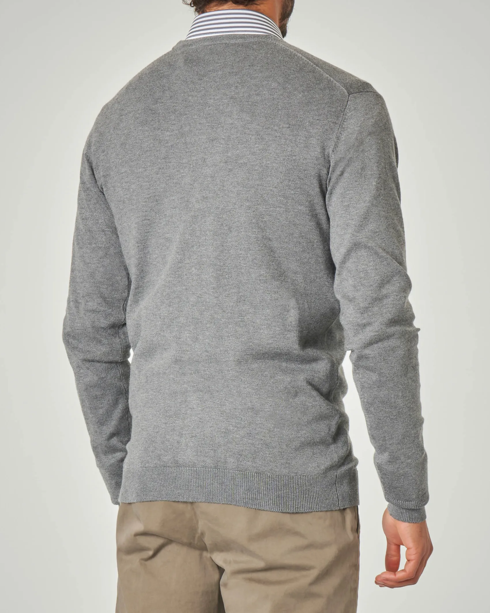 Cardigan Paul Baker grigio chiaro in viscosa