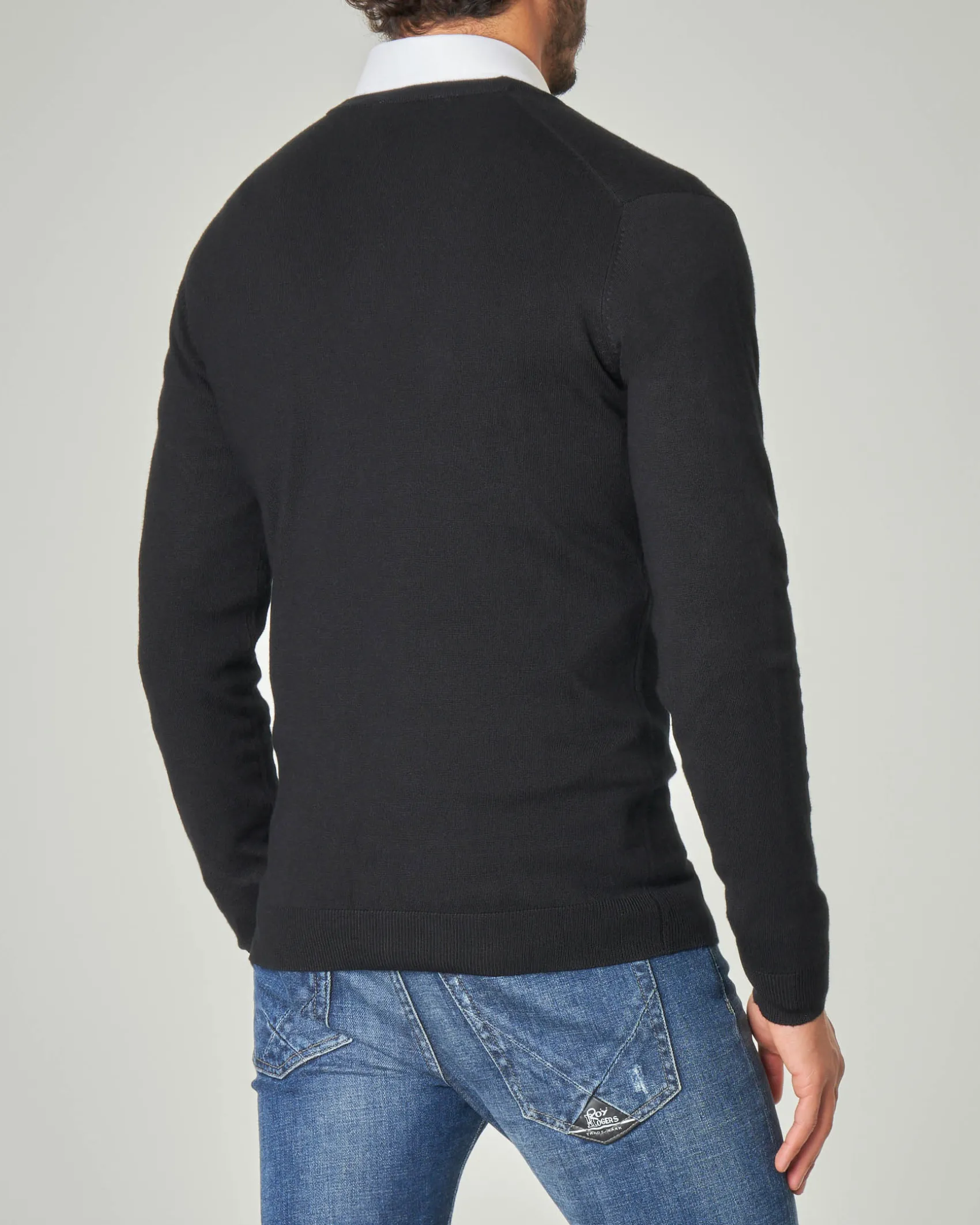 Cardigan Paul Baker nero in viscosa