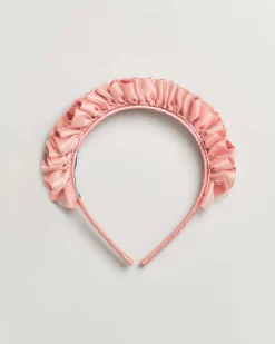 Cerchiello rosa antico con maxi rouches in rilievo