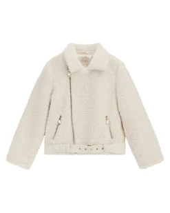 Chiodo Guess color panna effetto teddy
