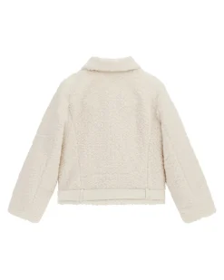 Chiodo Guess color panna effetto teddy