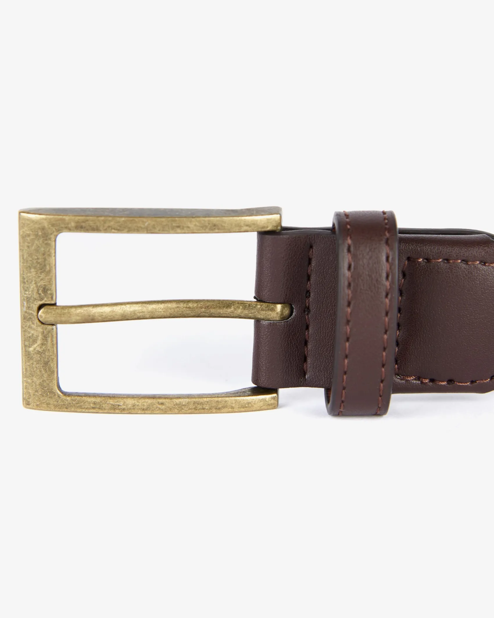 Cintura kaki in tessuto elastico intrecciato con fibbia in metallo dorato effetto vintage