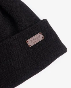 Cofanetto Barbour idea regalo composto da sciarpa tartan check militare e blu e berretto nero