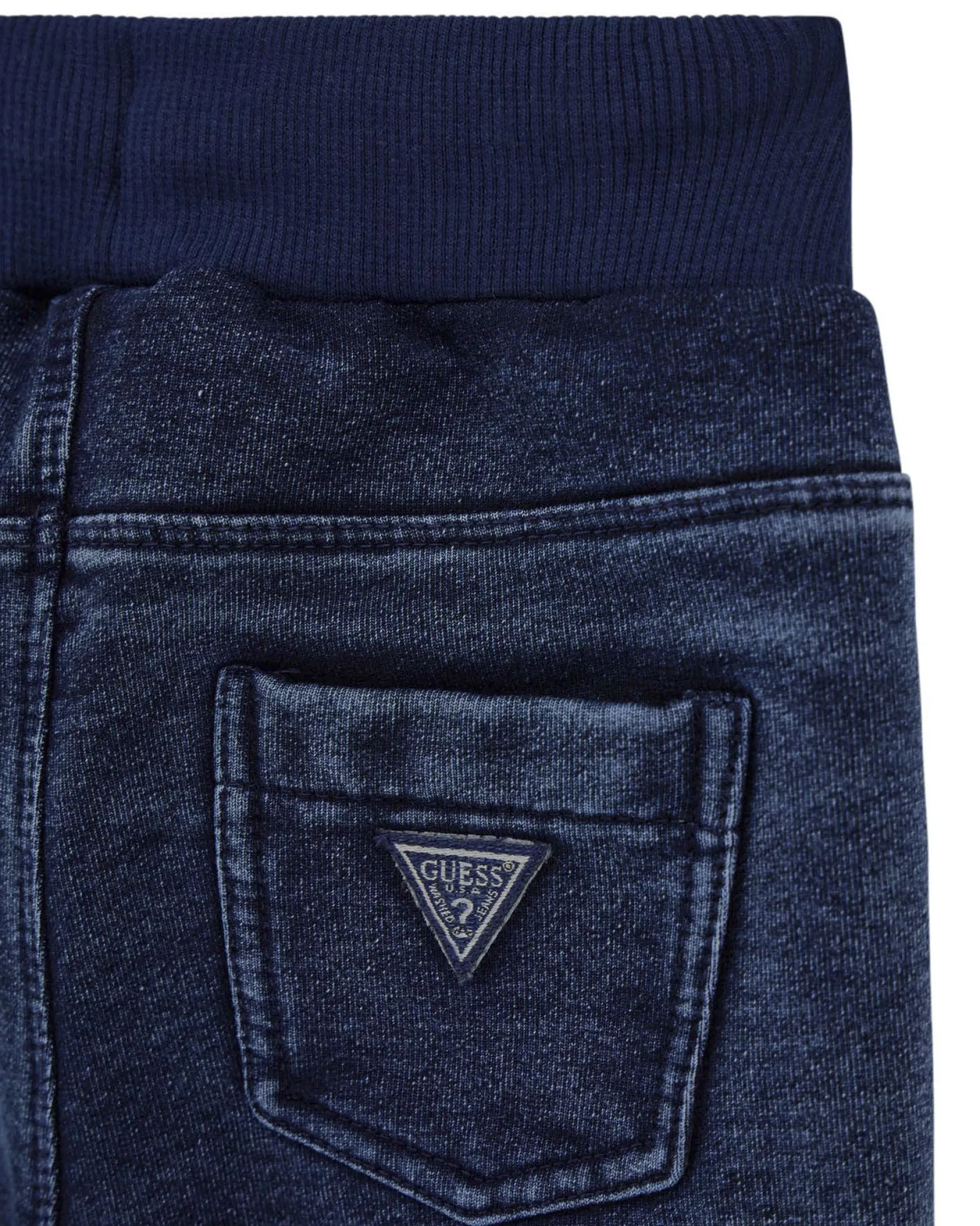 Completo Guess felpa bianca e jogger verde in puro cotone