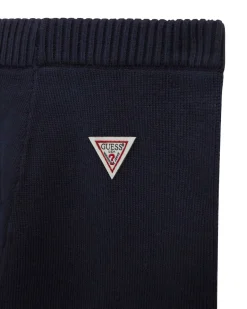 Completo Guess rosso e blu in maglia con orsetto tricot