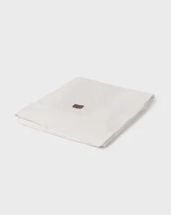 Copertina beige in cotone punzonato