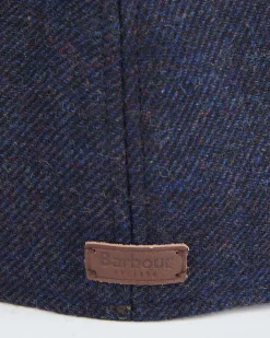 Coppola Barbour in lana a trama diagonale blu indaco