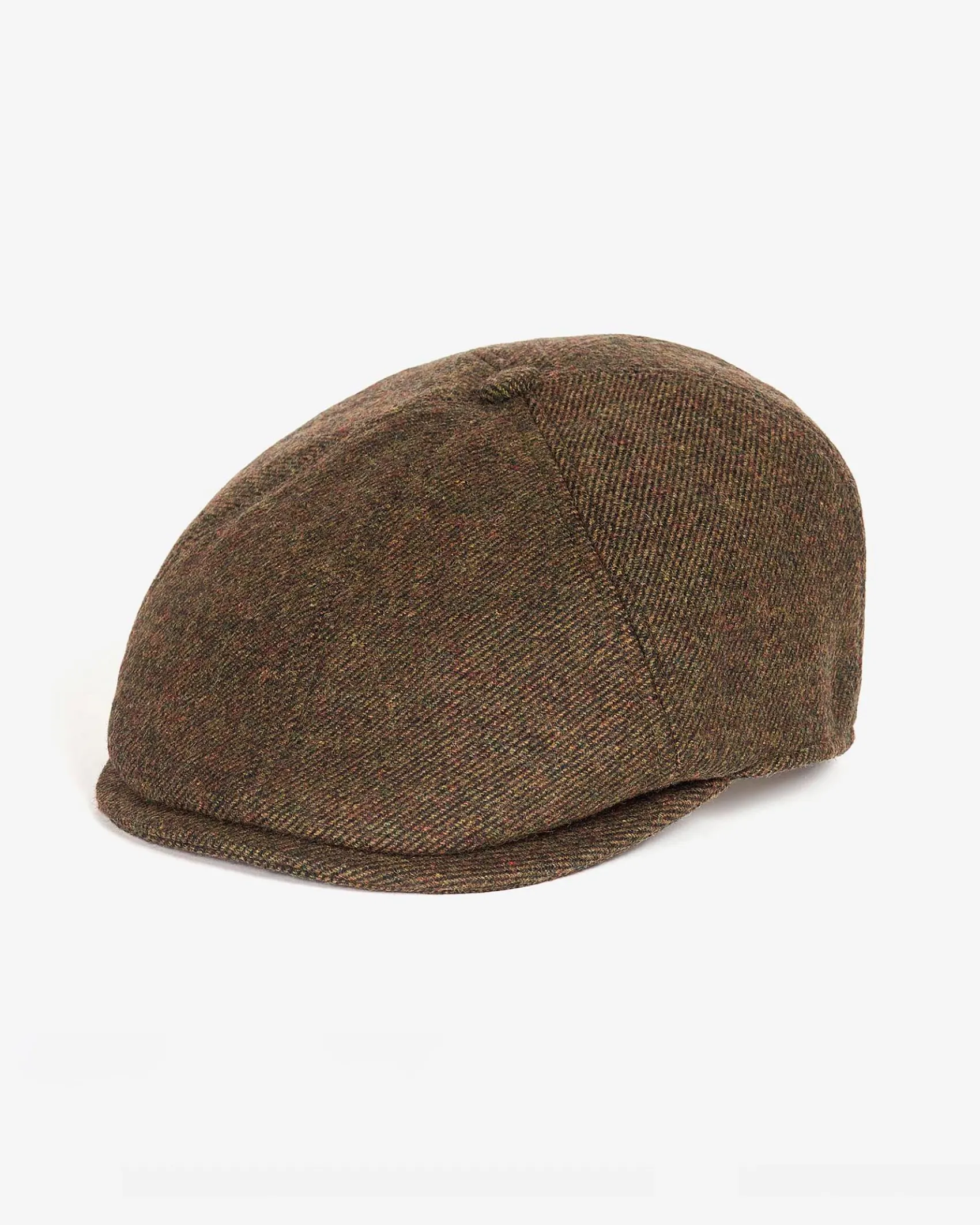 Coppola Barbour in lana a trama diagonale verde militare