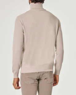 Dolcevita Pellizzari beige in puro cachemire