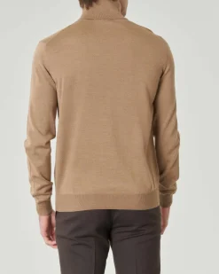 Dolcevita Pellizzari color cammello in pura lana merino