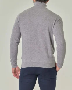 Dolcevita Pellizzari grigio in puro cashmere