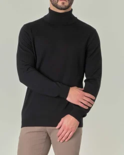 Dolcevita Pellizzari nero in pura lana merino