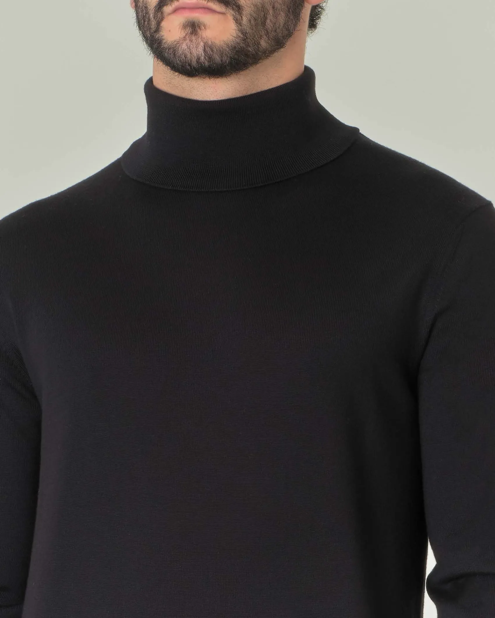 Dolcevita Pellizzari nero in pura lana merino