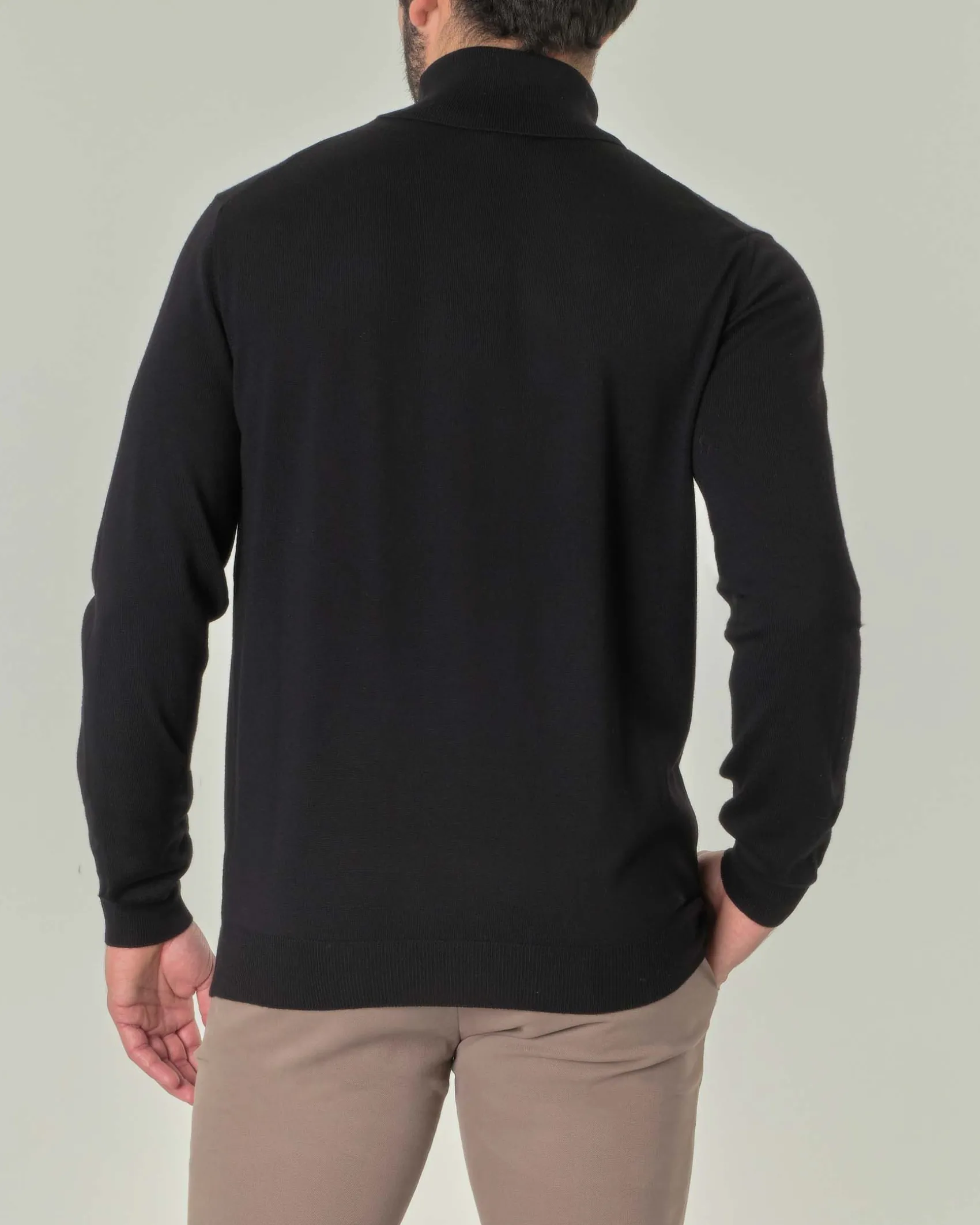Dolcevita Pellizzari nero in pura lana merino