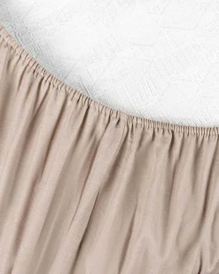 Federa due piazze Magnifico taupe in raso di cotone